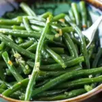 Garlic butter sauteed green beans