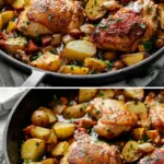 Garlic Butter Chicken and Potato Skillet