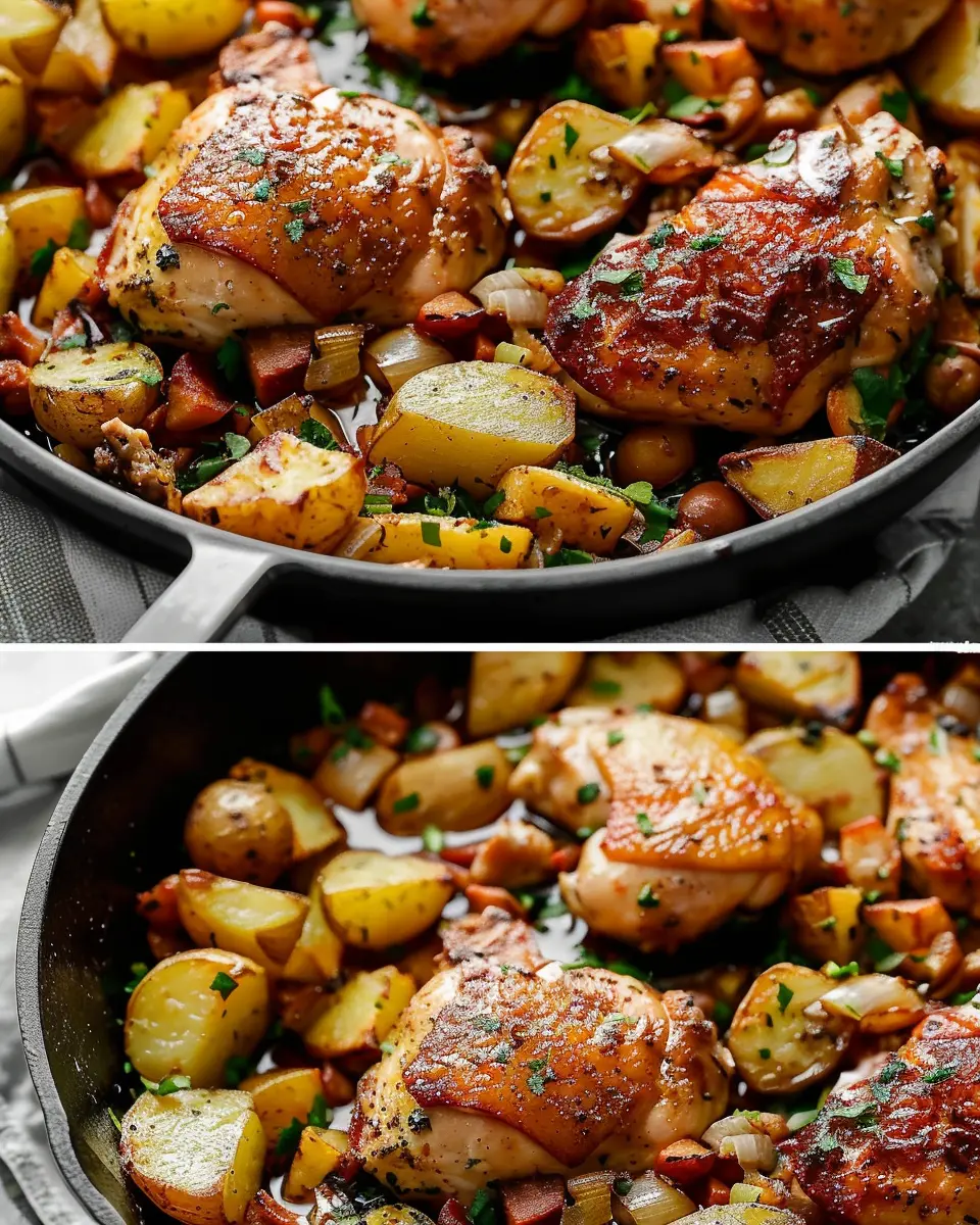 Garlic Butter Chicken and Potato Skillet: Easy, Flavorful Comfort