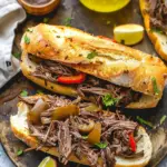Slow Cooker Italian Beef Sandwiches