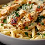 Healthy Garlic Parmesan Chicken Pasta