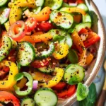 Cucumber and Bell Pepper Salad Recipe