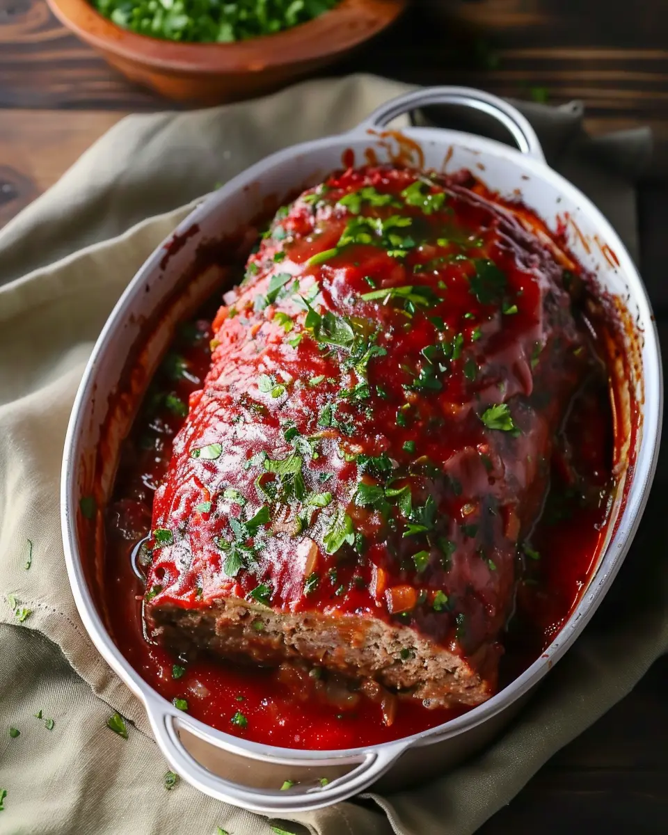 Classic Southern Style Meatloaf with Turkey Bacon Twist