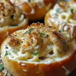 Indulge in Chicken Alfredo Garlic Bread Bowls