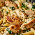 Healthy Garlic Parmesan Chicken Pasta