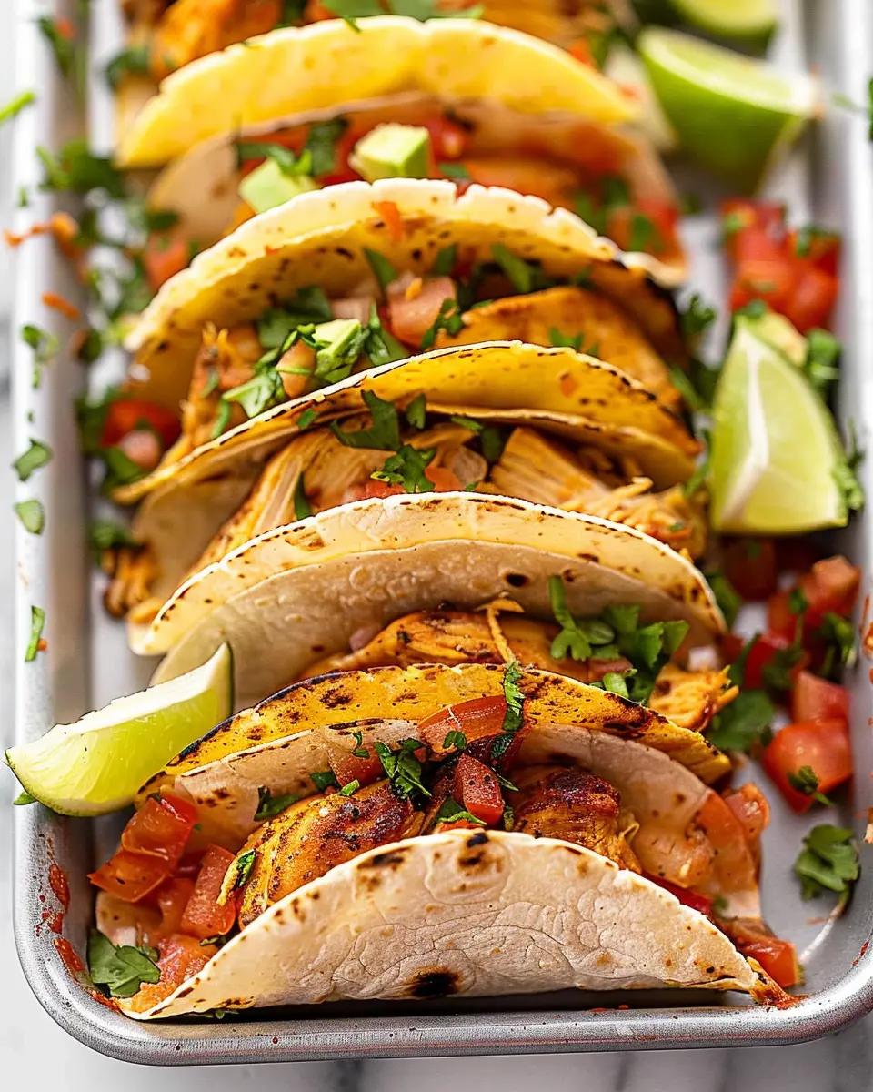 20 Minute Mini Baked Chicken Tacos for Quick, Delightful Meals