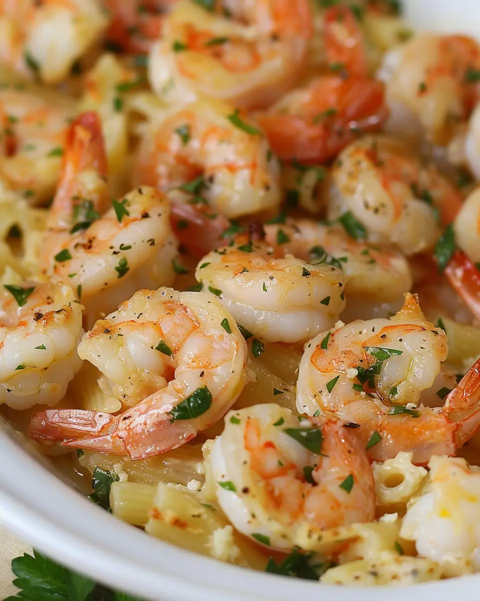 Shrimp Scampi Pasta Bake: Easy Cheesy Comfort Food Delight
