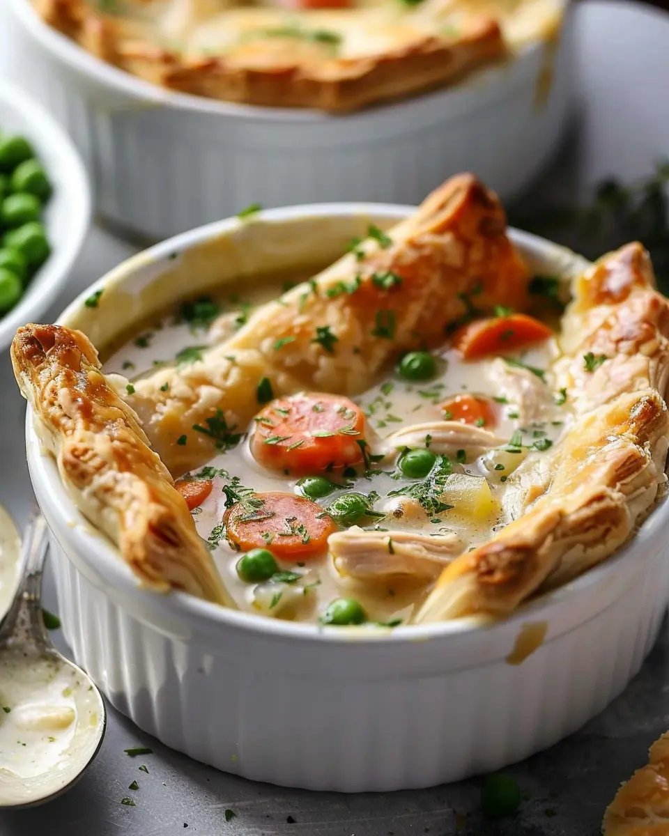 Leftover Chicken Pot Pie Soup