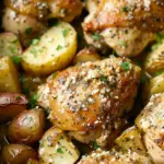 Slow Cooker Garlic Parmesan Chicken and Potatoes