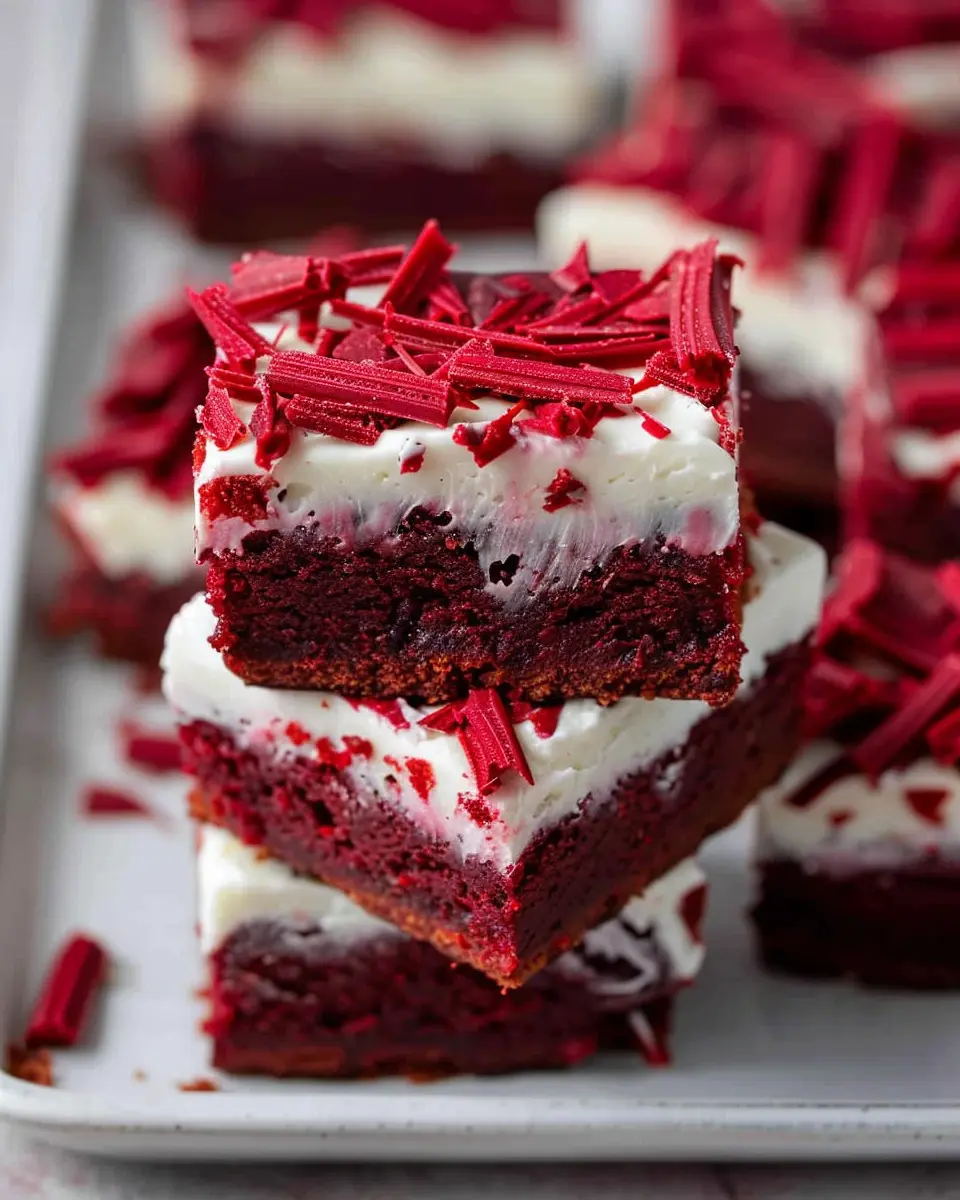 The Best Fudgy Red Velvet Brownies Recipe