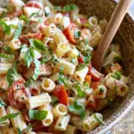 Creamy Caprese Pasta Salad