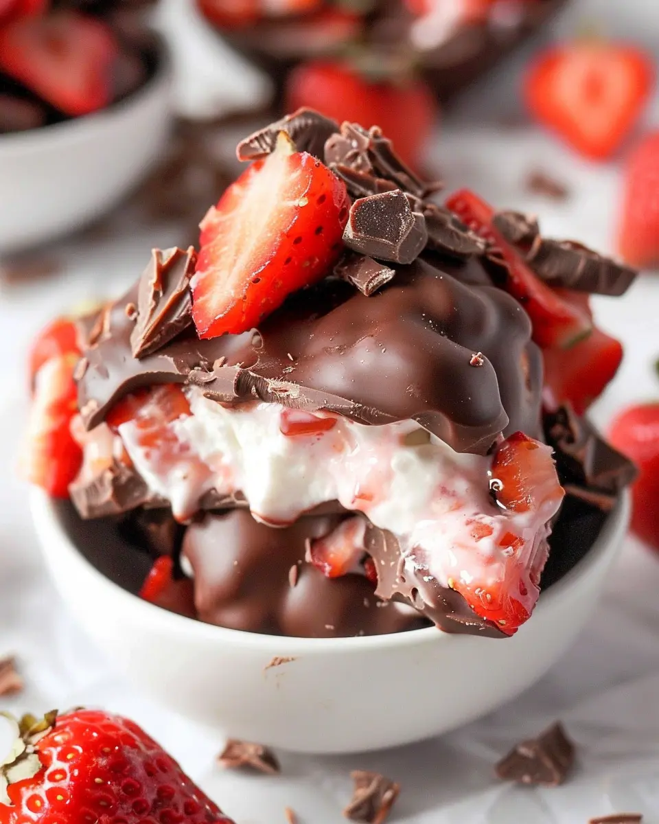 Chocolate Strawberry Yogurt Clusters: Indulgent &amp; Easy Treats