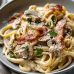 Creamy Bacon and Mushroom Pasta