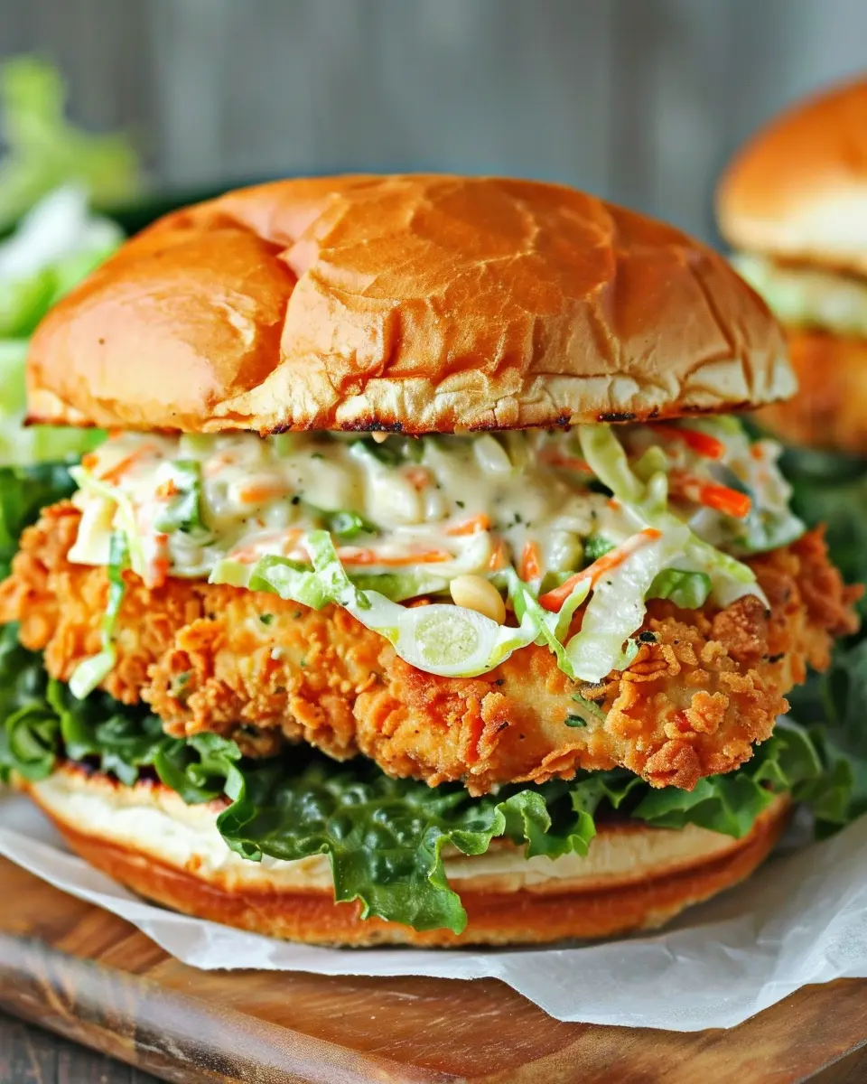 Crispy Chicken Caesar Sandwiches with Turkey Bacon Delight