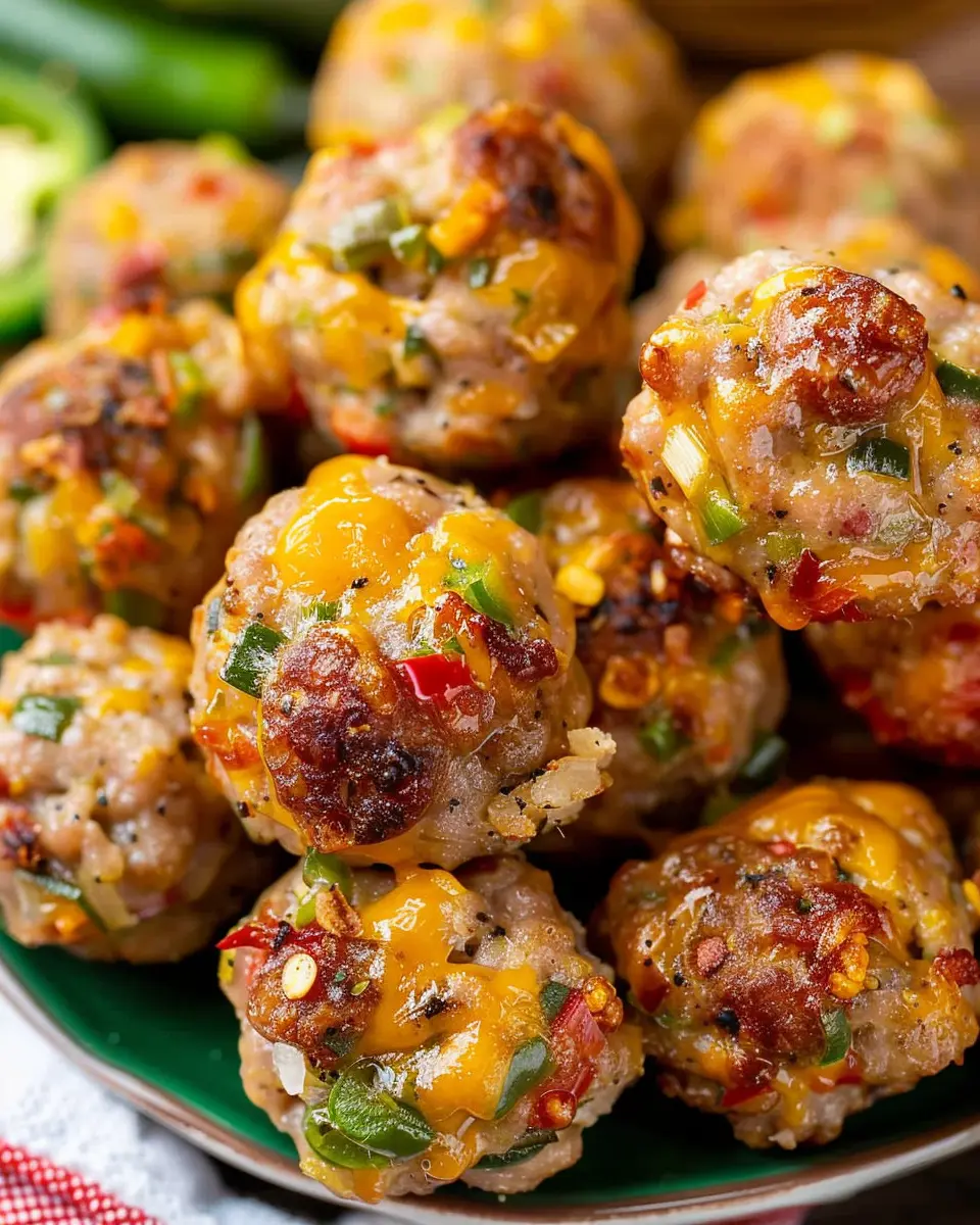 Jalapeno Popper Sausage Balls with Turkey Bacon: A Flavorful Twist