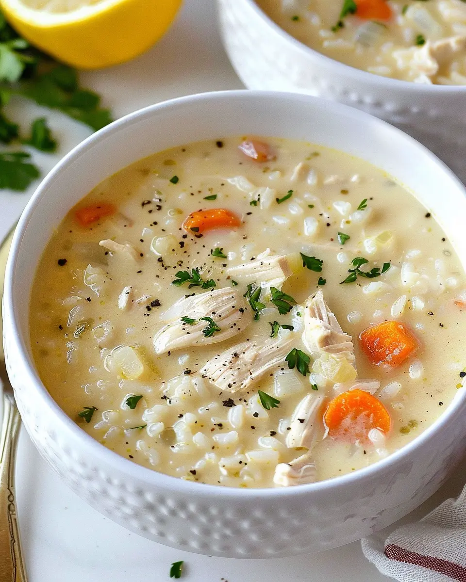 Creamy Chicken Lemon Rice Soup: The Best Comforting Bowl