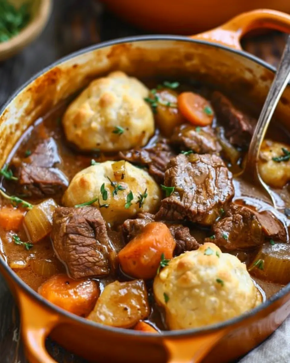 Beef Stew with Dumplings: A Hearty and Comforting Delight