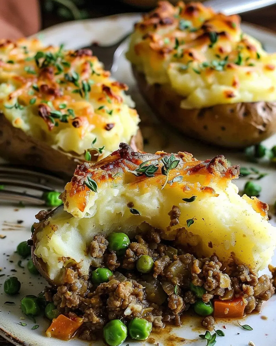 Shepherd’s Pie Stuffed Potatoes