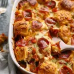 Bubble Up Biscuit Pizza Casserole