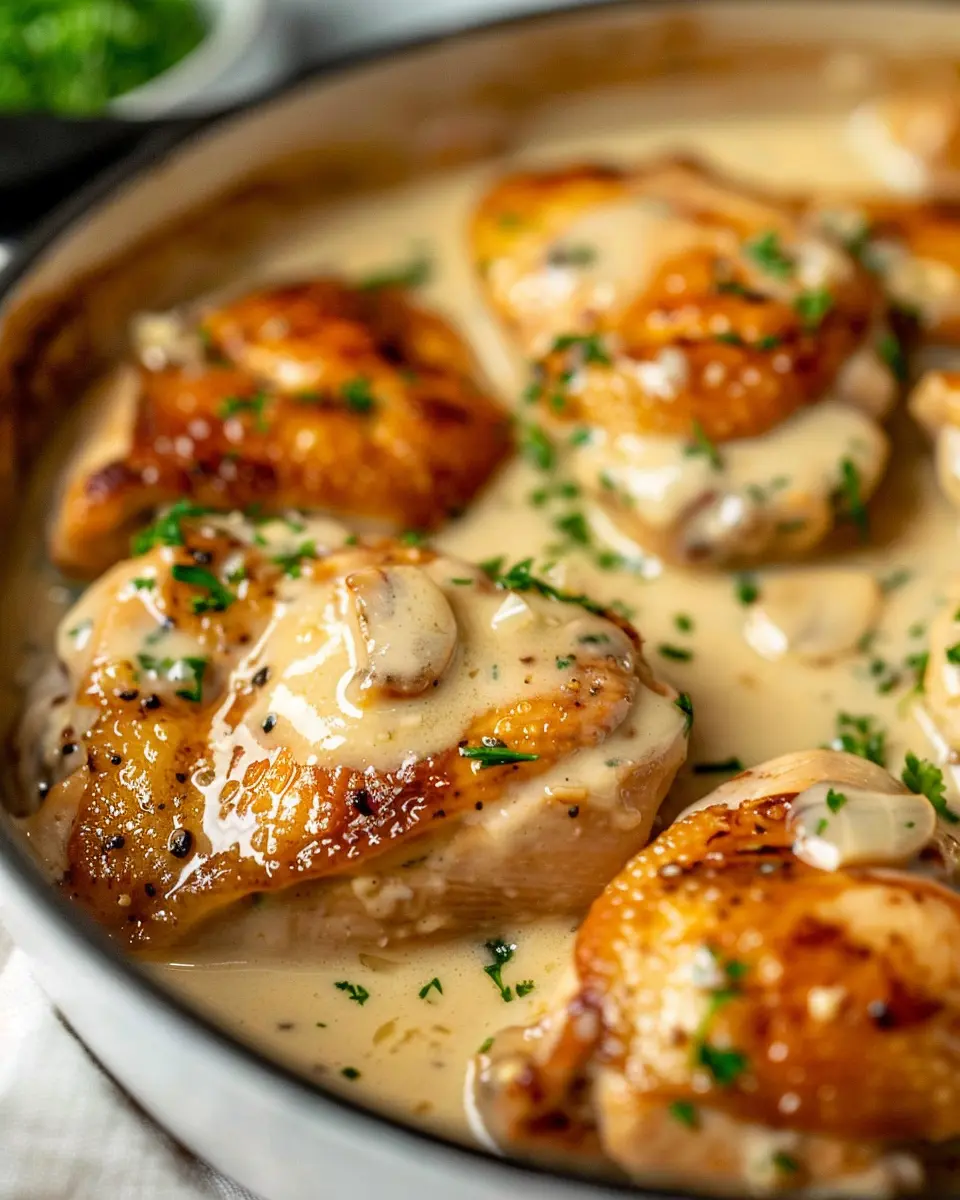 Creamy Garlic Chicken: A Comforting Indulgence for Dinner Delight