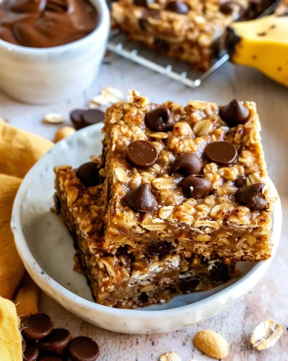 Peanut Butter Banana Oatmeal Bars