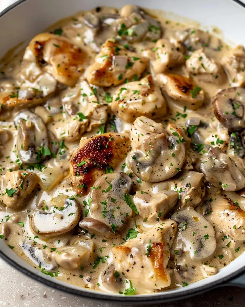 Creamy Chicken Stroganoff: A Cozy Indulgence with Turkey Bacon