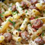 One-Pan Sausage Alfredo Pasta