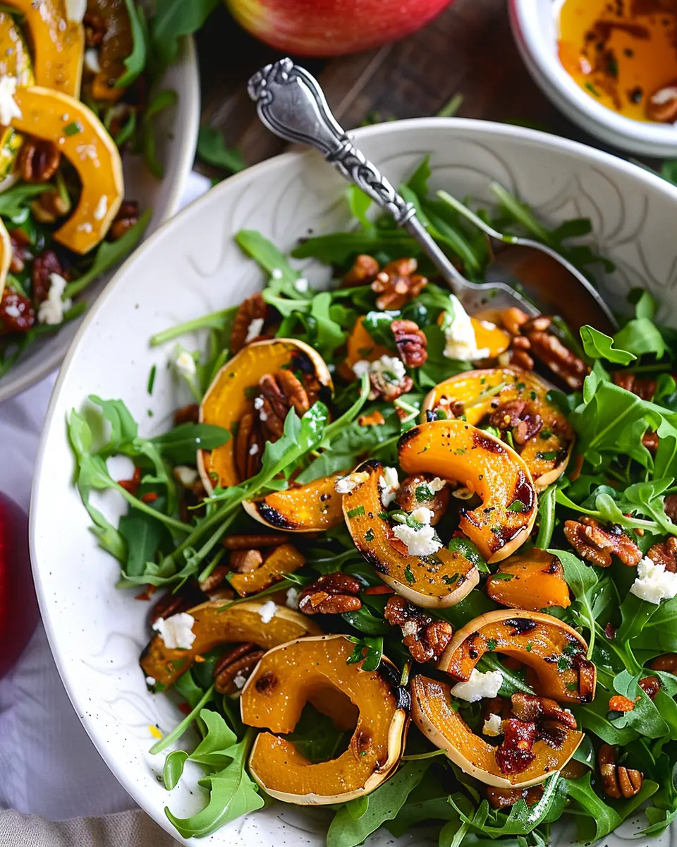 Delicata Squash Salad with Apple Cider Vinaigrette: A Cozy Delight