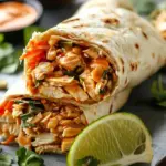 Peanut Chicken Wraps