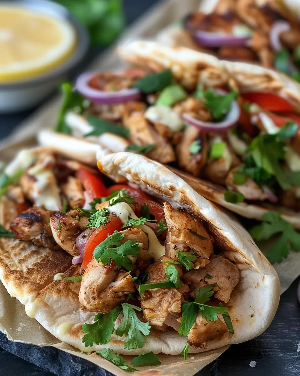 Chicken Shawarma with Garlic Sauce