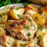 Crock Pot Garlic Parmesan Chicken and Potatoes