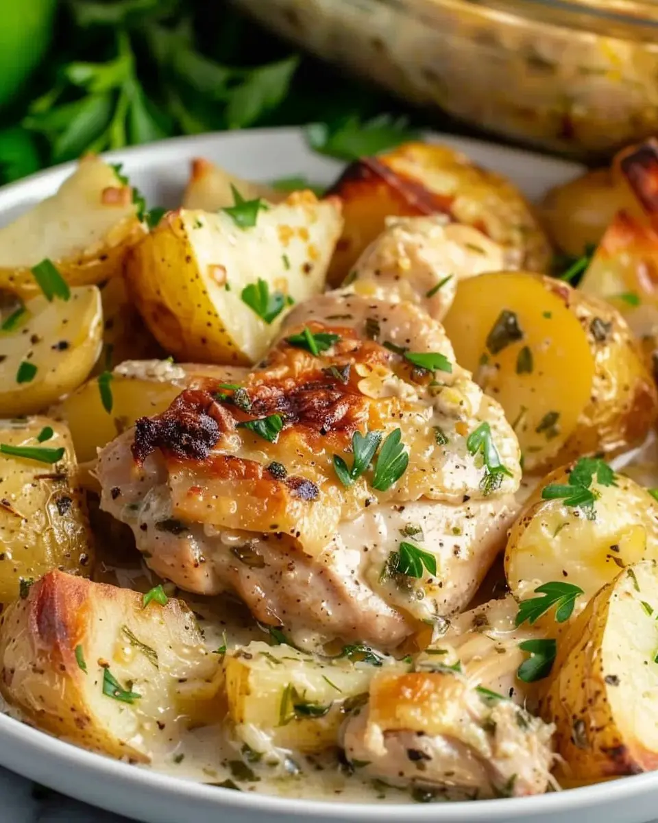 Crock Pot Garlic Parmesan Chicken: Easy Comfort with Potatoes