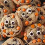 Creepy Halloween Chocolate Chip Cookies