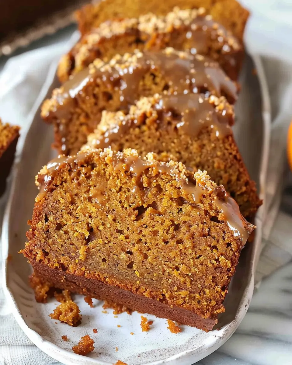 Pumpkin Bread with Maple Glaze