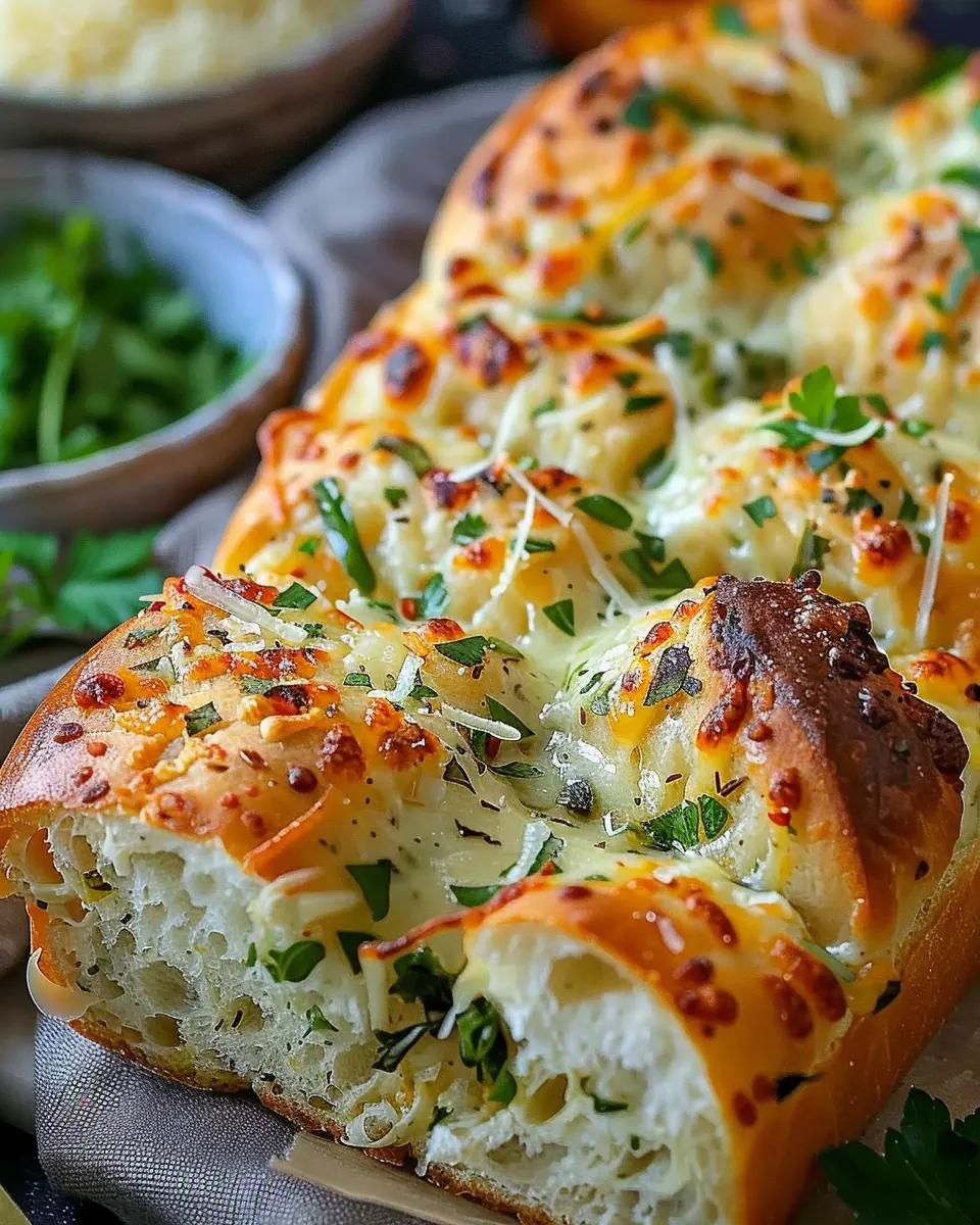 Italian Herbs and Cheese Bread