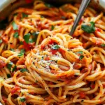 Spicy Roasted Red Pepper Pasta