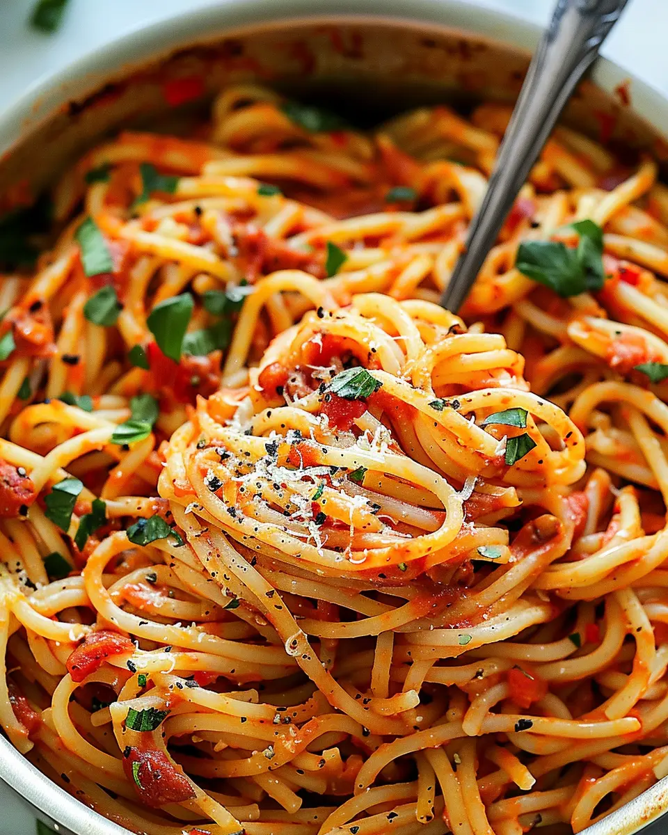 Spicy Roasted Red Pepper Pasta: A Quick and Flavorful Delight