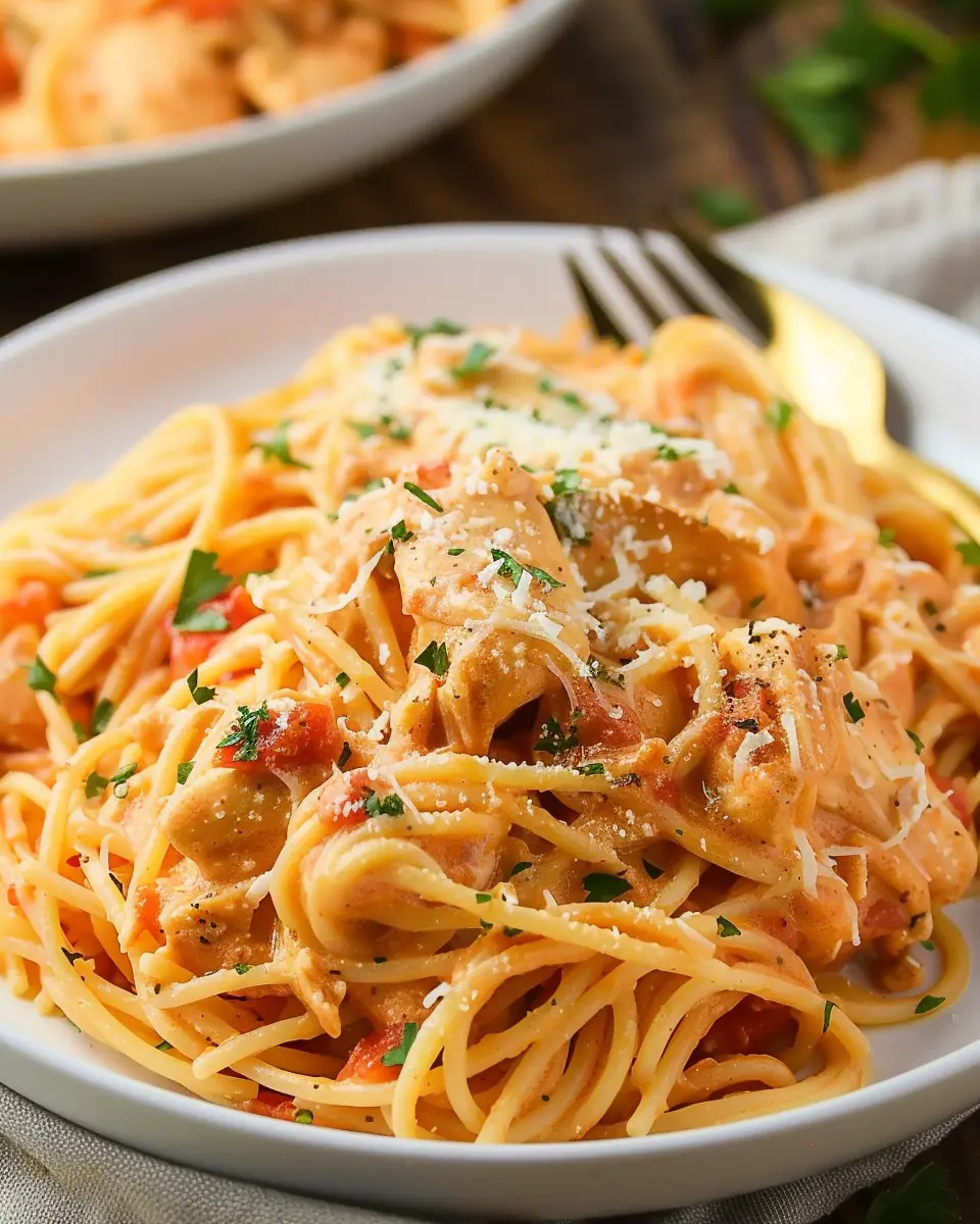 the Best Chicken Spaghetti