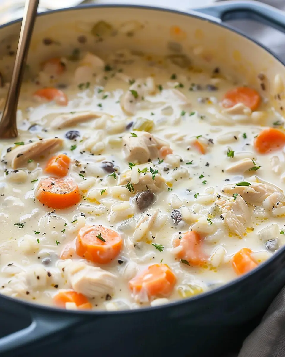 Creamy Chicken and Rice Soup