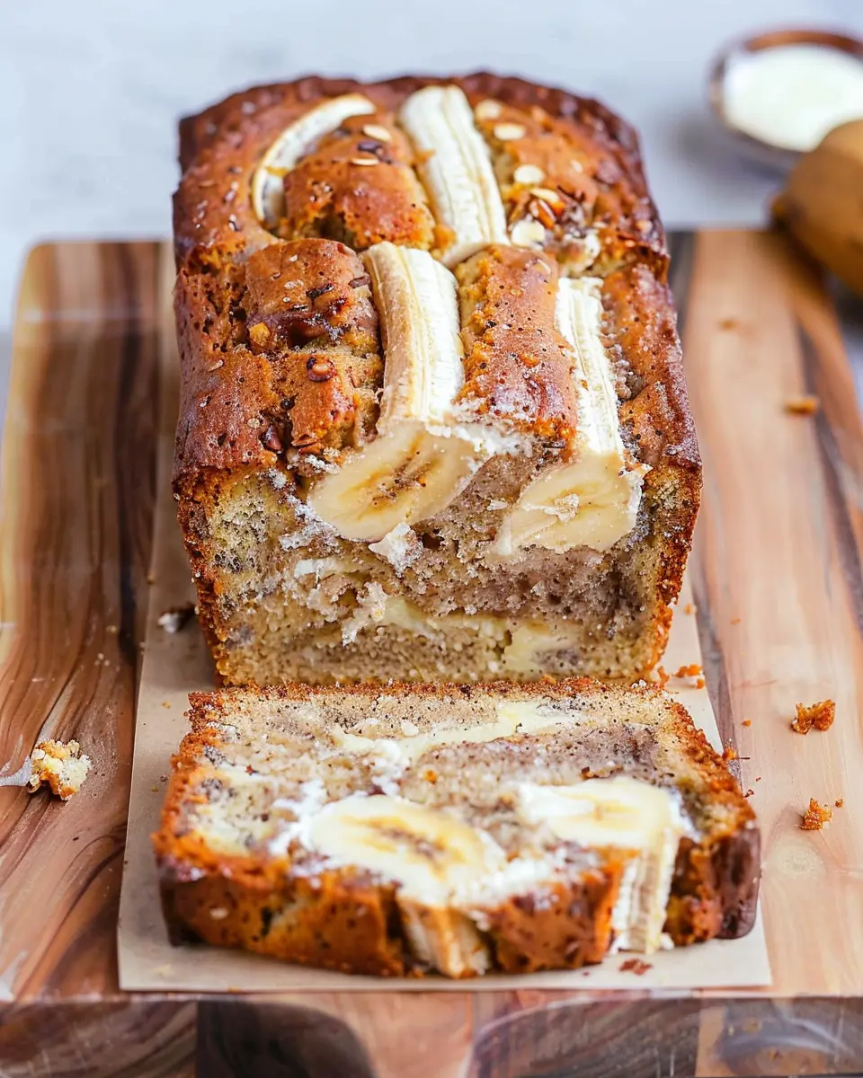 Cream Cheese-Filled Banana Bread