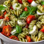 Pesto Caprese Pasta Salad