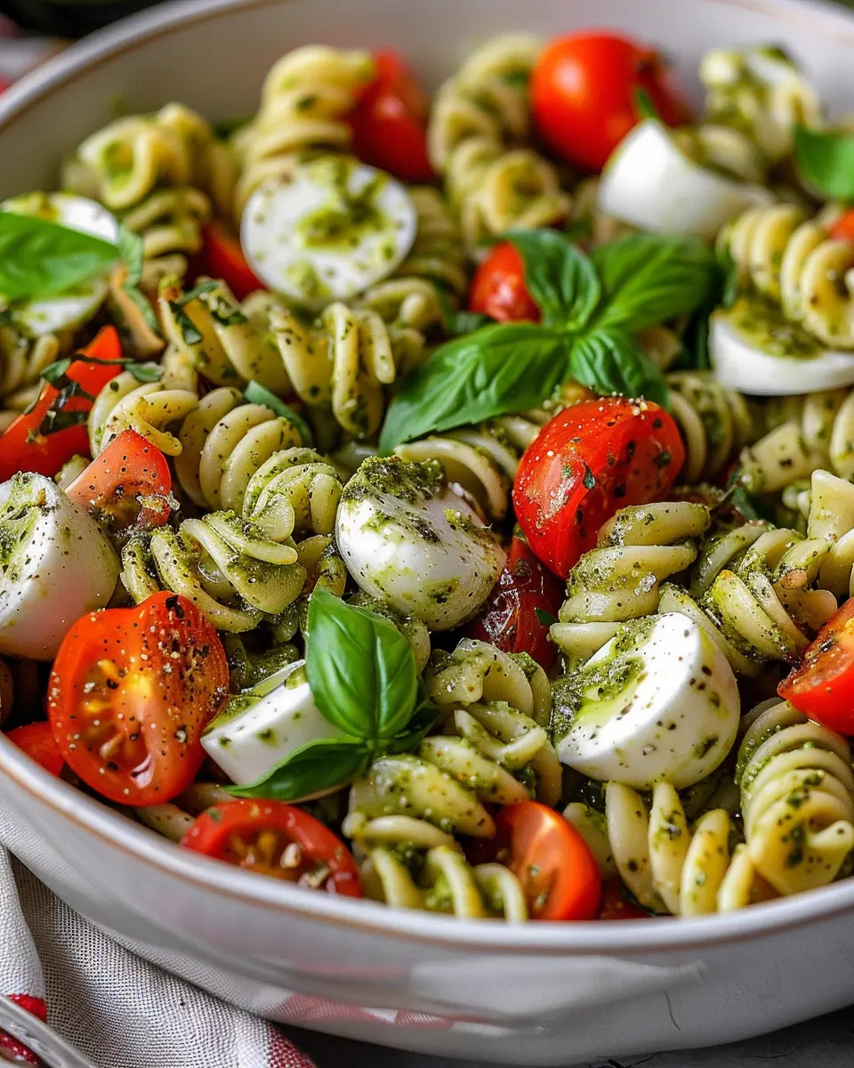 Pesto Caprese Pasta Salad: The Best Easy Recipe for Fresh Flavor