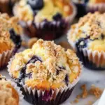 Bakery Style Lemon Blueberry Streusel Muffins