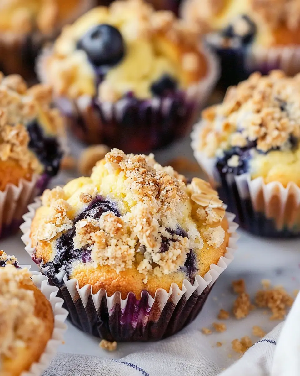 Bakery Style Lemon Blueberry Streusel Muffins: The Best Morning Treat