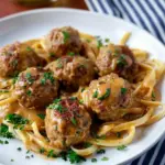 Turkey Meatballs in Dijon Gravy