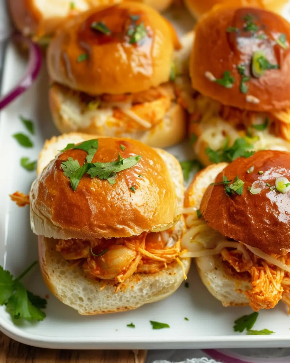 Spicy Buffalo Chicken Sliders