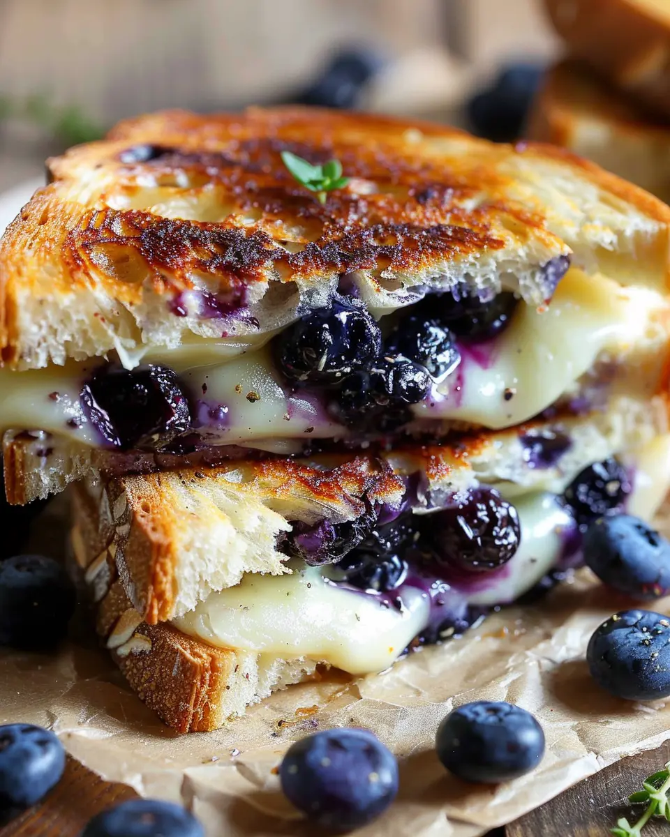 Blueberry White Cheddar Grilled Cheese