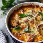Easy Cheesy Eggplant Gratin