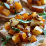 Roasted Butternut Squash and Apple Bruschetta