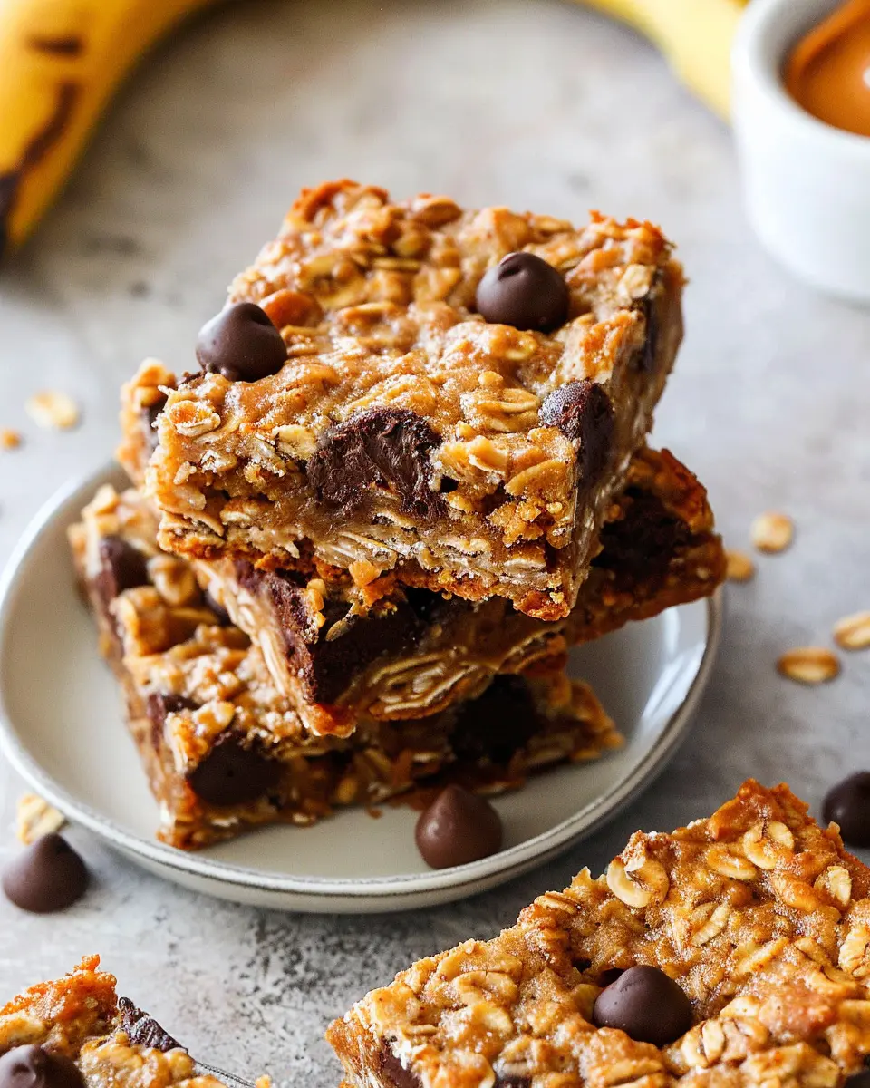 Peanut Butter Banana Oatmeal Bars: Easy, Healthy Snack Idea